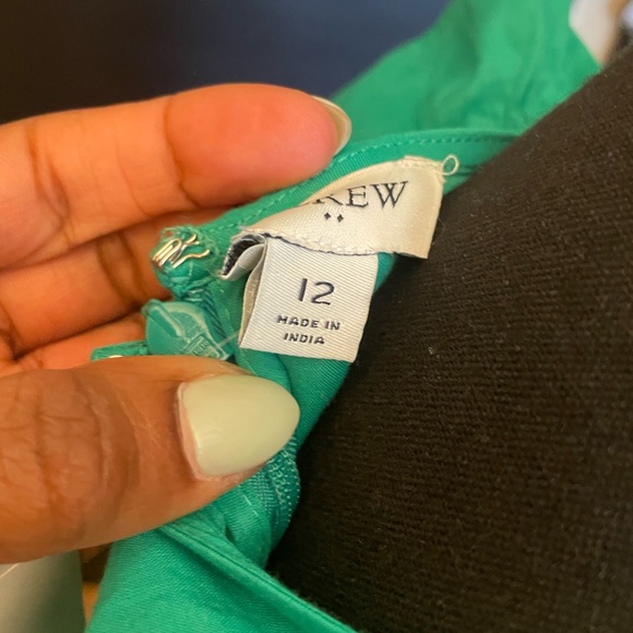 NWT J crew v-neck smocked midi dress - Picture 4 of 4